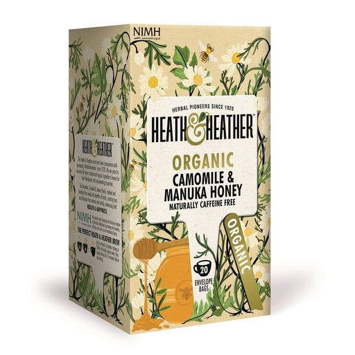 Heath & Heather Organic Camomile & Manuka Honey Tea 20 bags