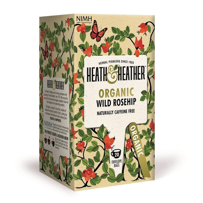 Heath & Heather Organic Wild Rosehip Tea 20 Bags