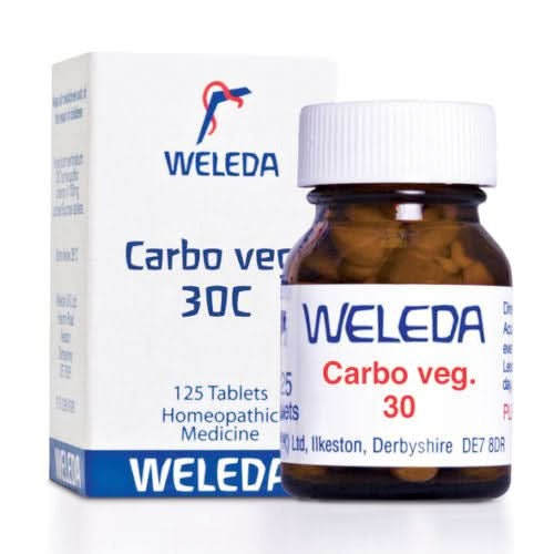 Weleda Carbo Veg 30c 125 Tablets