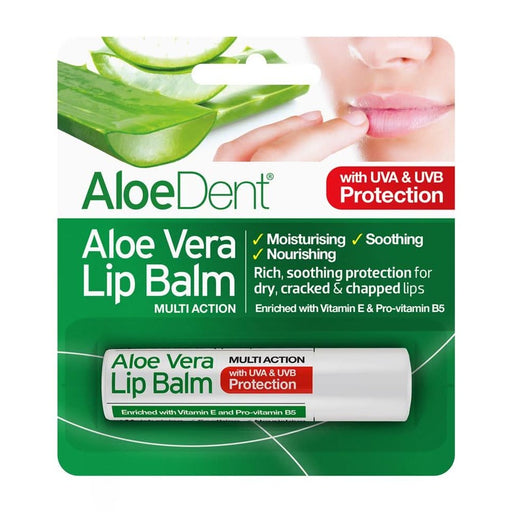 AloeDent Lip Balm with Aloe Vera, Tea Tree & Lysine 4g