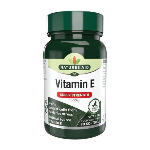 Natures Aid Vitamin E (Natural) 1000iu 30 Capsules