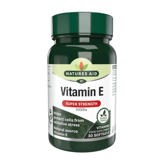 Natures Aid Vitamin E (Natural) 1000iu 30 Capsules