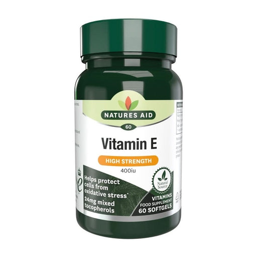 Natures Aid Vitamin E (Natural) 400iu 60 Capsules