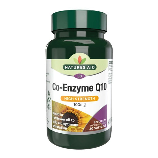 Natures Aid CoQ10 100mg 30 Softgels