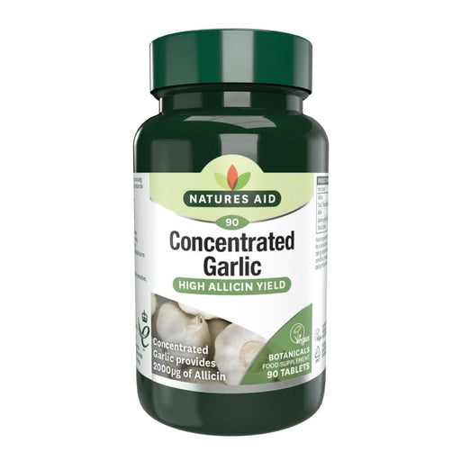 Natures Aid Garlic Concentrated Allicin 90 Tablets