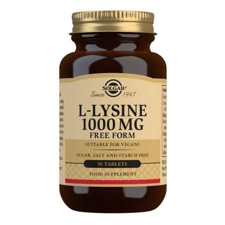 Solgar L-Lysine 1000mg 50 Tablets
