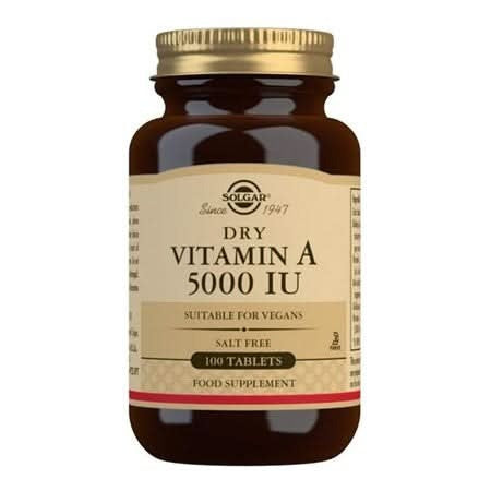 Solgar Vitamin A 5000iu (Dry) 100 Tablets