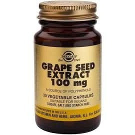 Solgar Grape Seed Extract 100mg 30 Vcaps