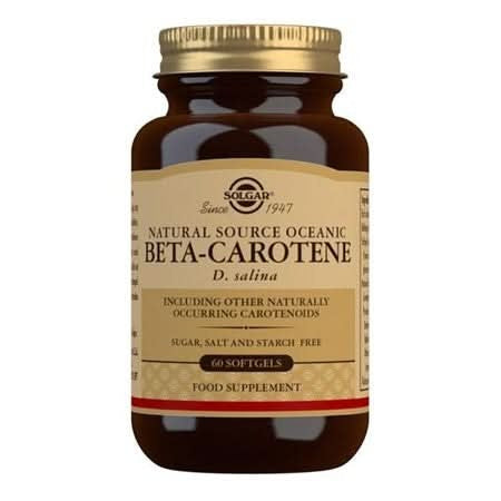 Solgar Natural Source Oceanic Beta-Carotene 60 Softgels