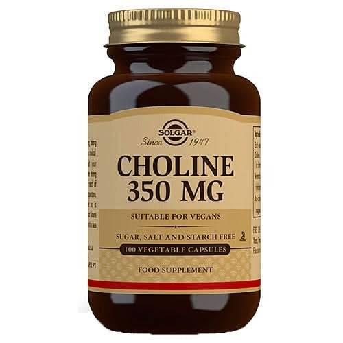 Solgar Choline 350mg 100 Vcaps