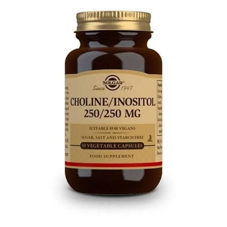Solgar Choline/Inositol/250/250mg 50 Vcaps