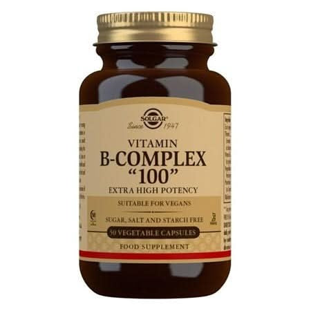 Solgar Vitamin B Complex "100" 50 Vcaps (B100 B 100)