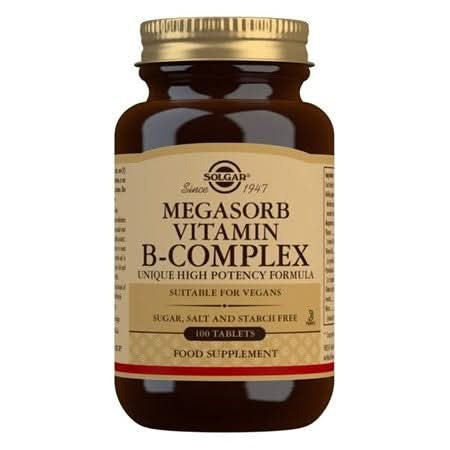 Solgar Megasorb B Complex 100 Tablets
