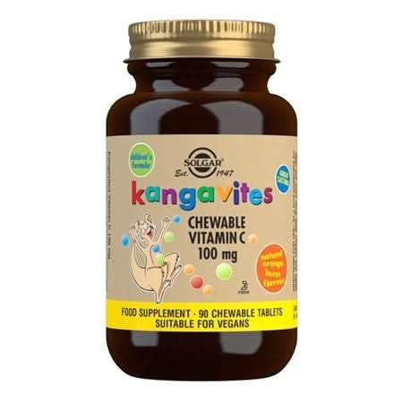 Solgar Kangavites Chewable Vitamin C 100mg 90 Tablets