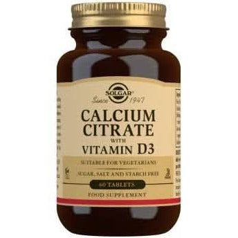 Solgar Calcium Citrate with Vitamin D3 60 Tablets