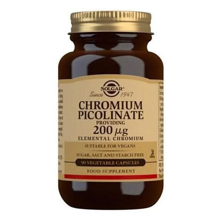 Solgar Chromium Picolinate 200mcg 90 Vcaps