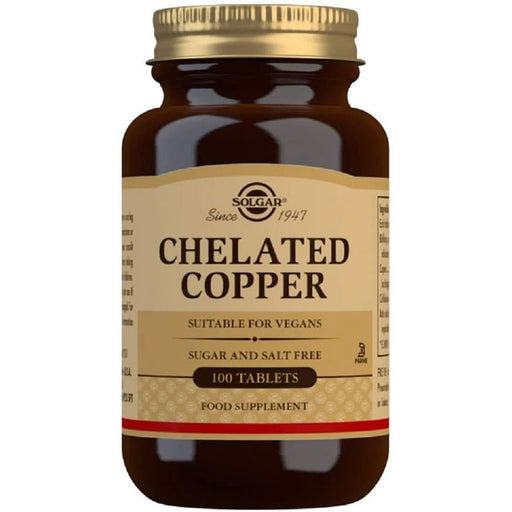 Solgar Chelated Copper 2.5mg 100 Tablets