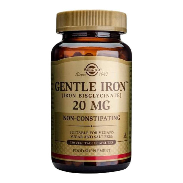 Solgar Gentle Iron 20mg 180 Vcaps