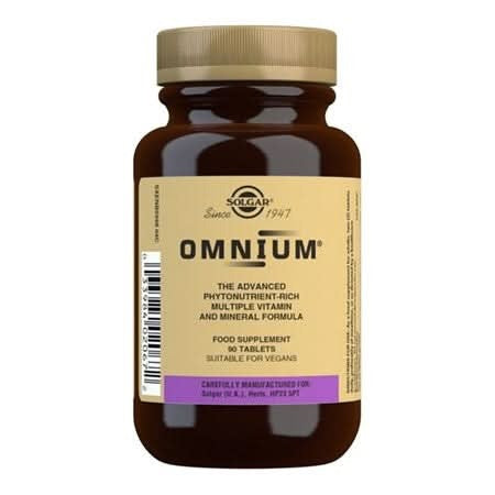 Solgar Omnium - Multi Vitamin and Mineral Formula 90 Tablets