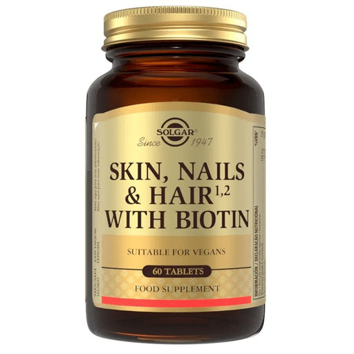 Solgar Skin Nails and Hair With Biotin 60 Tablets