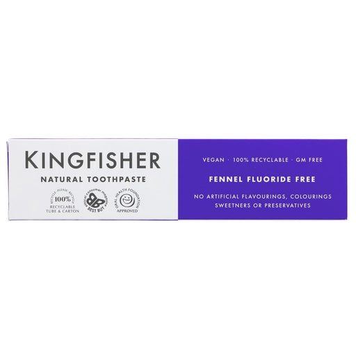 Kingfisher Toothpaste Fennel Flouride Free 100ml