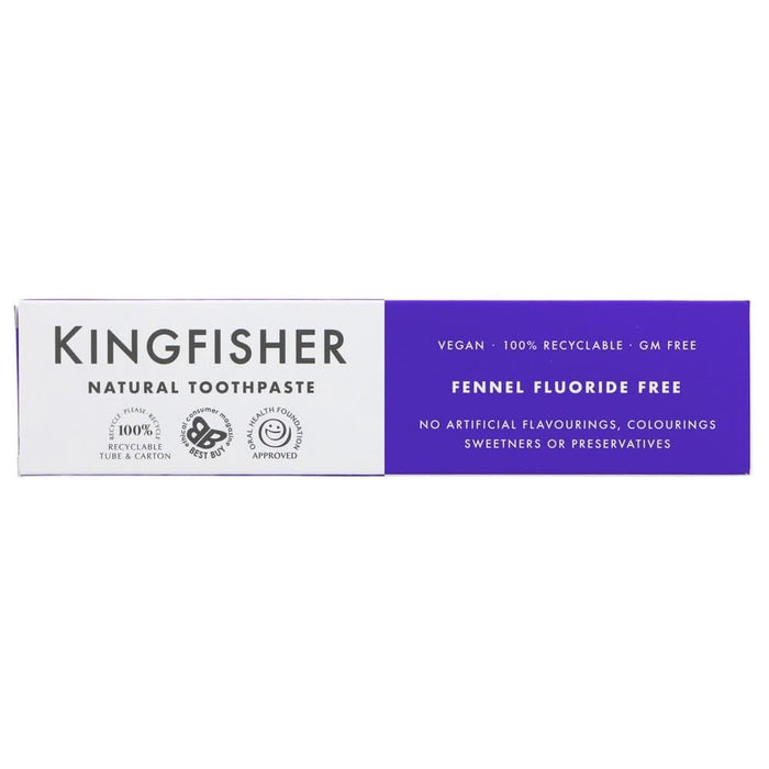 Kingfisher Toothpaste Fennel Flouride Free 100ml