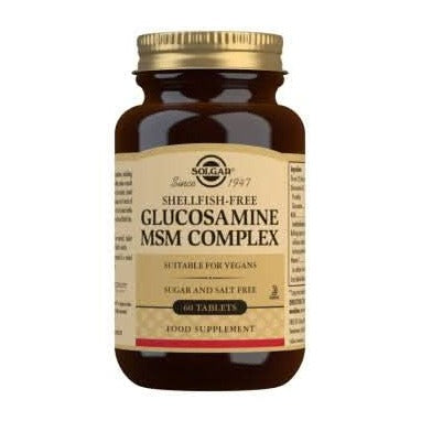 Solgar Glucosamine MSM Complex Shellfish Free 60 Tablets