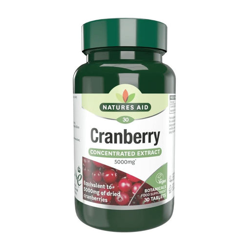 Natures Aid Cranberry 5000mg 30 Tablets