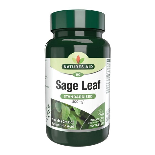 Natures Aid Sage Leaf 500mg 90 Tablets