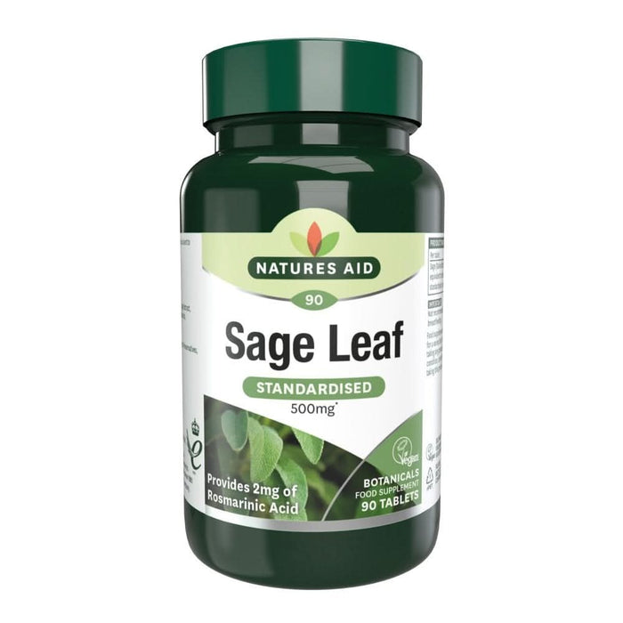 Natures Aid Sage Leaf 500mg 90 Tablets