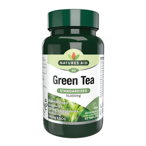 Natures Aid Green Tea 1000mg 60 Tablets