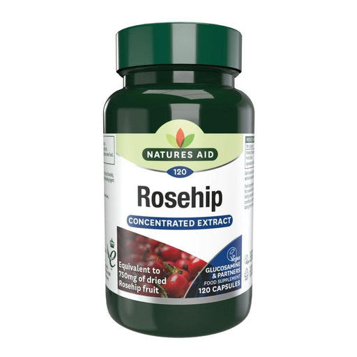 Natures Aid Rosehip 750mg 120 Capsules