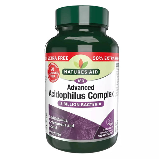 Natures Aid Acidophilus Complex 5 Billion 180 Capsules