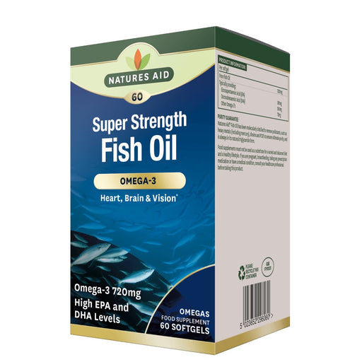 Natures Aid Super Strength Omega 3 60 Softgels