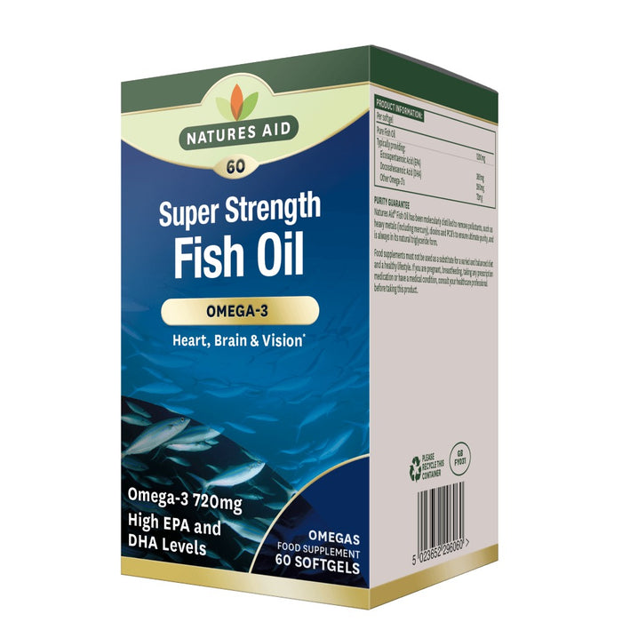Natures Aid Super Strength Omega 3 60 Softgels