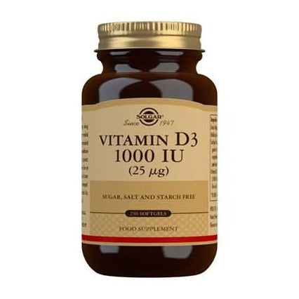 Solgar Vitamin D3 25ug (1000iu) 250 softgels