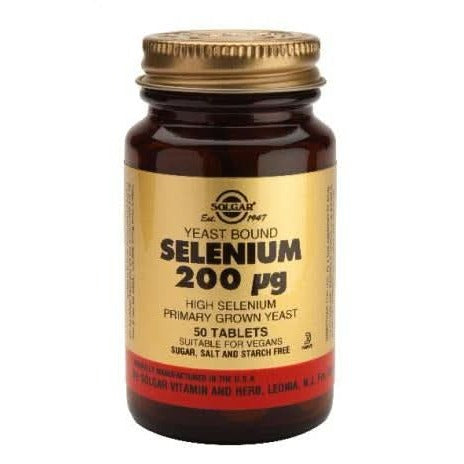 Solgar Selenium 200ug (Yeast Bound) 50 Tablets