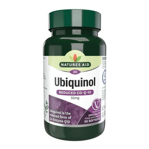 Natures Aid Ubiquinol Reduced CoQ10 50mg 30 Softgels