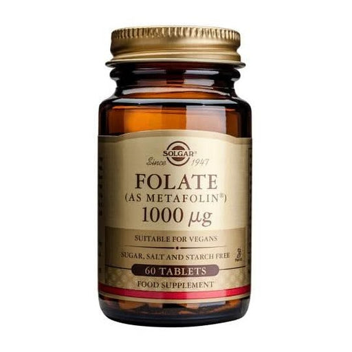 Solgar Folate 1000ug (as Metafolin) 60 Tablets