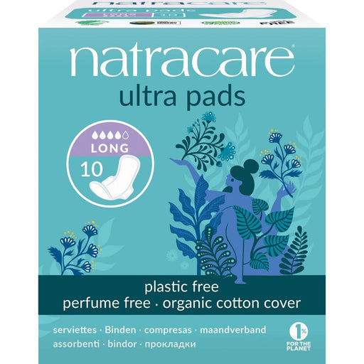 Natracare Ultra Pads Long With Wings x 10 Pack