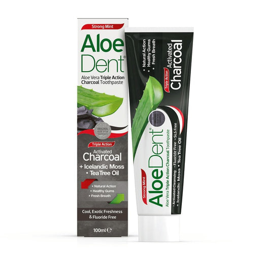 AloeDent Activated Charcoal Toothpaste 100ml