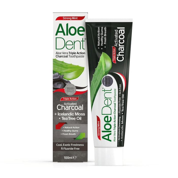 AloeDent Activated Charcoal Toothpaste 100ml