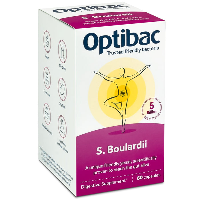 Optibac Saccharomyces Boulardii 80 Vcaps