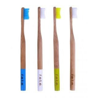 FETE Medium Bristle Bamboo Toothbrush – Family Pack