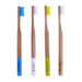 FETE Medium Bristle Bamboo Toothbrush – Family Pack