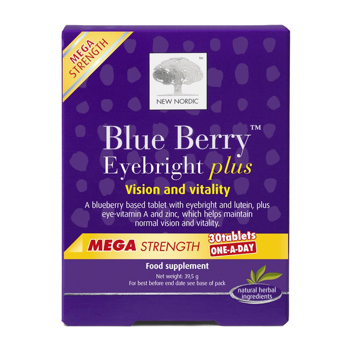 New Nordic Blue Berry Eyebright Plus 30 Tablets