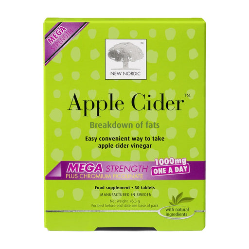 New Nordic Apple Cider Mega Strength 30 Tablets