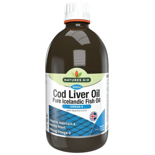 Natures Aid Cod Liver Oil Liquid 500ml
