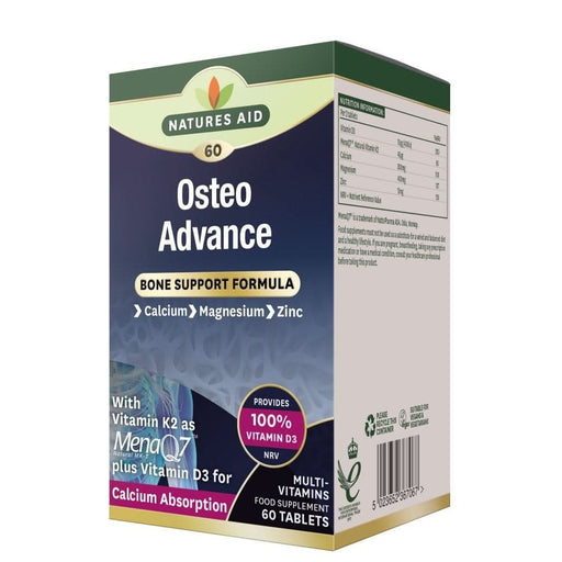 Natures Aid OsteoAdvance with MenaQ7 60 Tablets