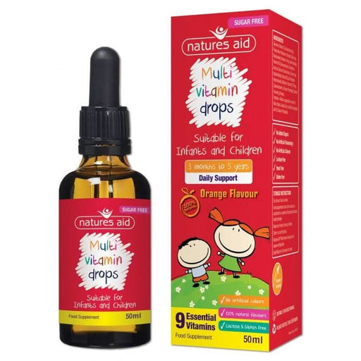 Natures Aid Multi-vitamin Mini Drops for Infants and Children 50ml